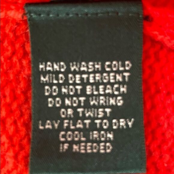 Ralph Lauren, LRL Orange Hooded Toggle Front Long Cardigan - Picture 7 of 8